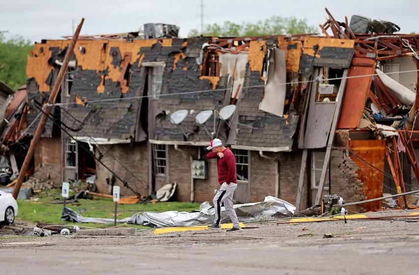Rare spate of tornadoes leave at least two dead in central US - The ...